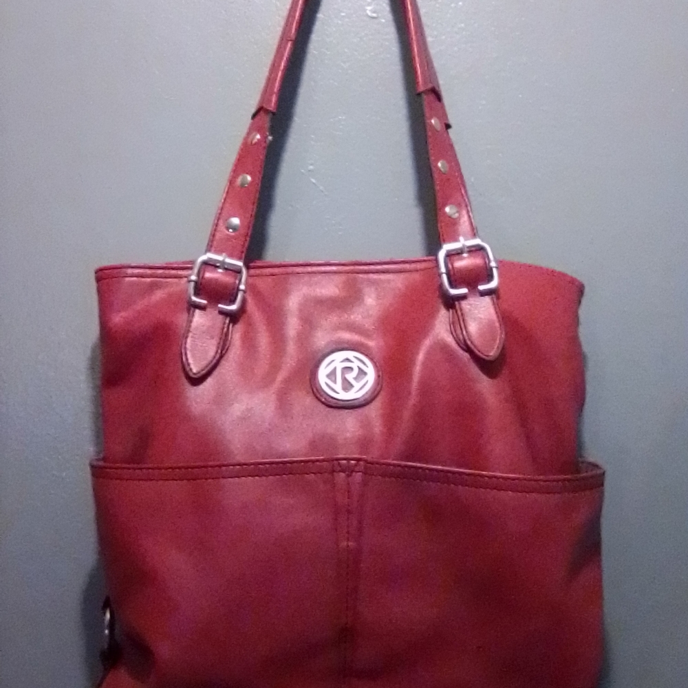 Burgundy Relic Hand Bag